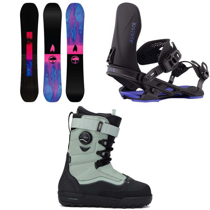 Arbor - Arbor Rain Snowboard + Hemlock Snowboard Bindings + Vans Infuse Snowboard Boots 2026
