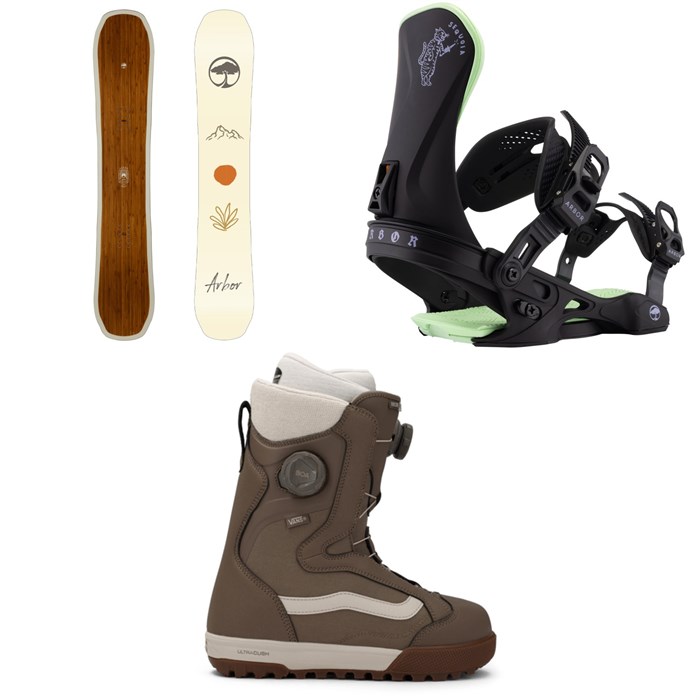 Arbor - Arbor Swoon Snowboard + Sequoia Snowboard Bindings + Vans Encore Pro Snowboard Boots - Women's 2026