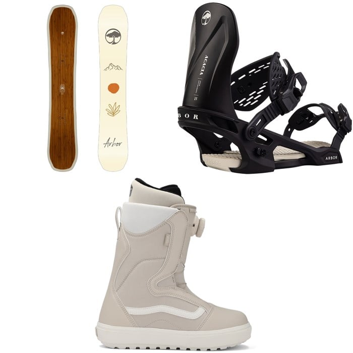 Arbor - Arbor Swoon Snowboard + Acacia Snowboard Bindings + Vans Encore OG Snowboard Boots - Women's 2026