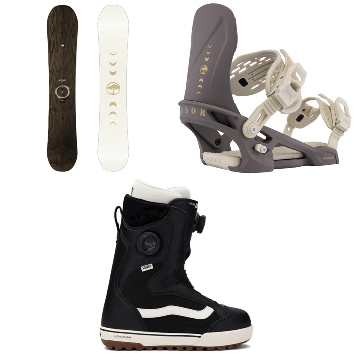 Arbor - Mantra Snowboard + Acacia Snowboard Bindings + Vans Encore Pro Snowboard Boots - Women's 2026