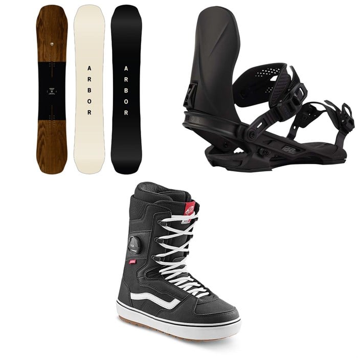Arbor - Arbor Element Snowboard + Hemlock Snowboard Bindings + Vans Invado OG Snowboard Boots 2026