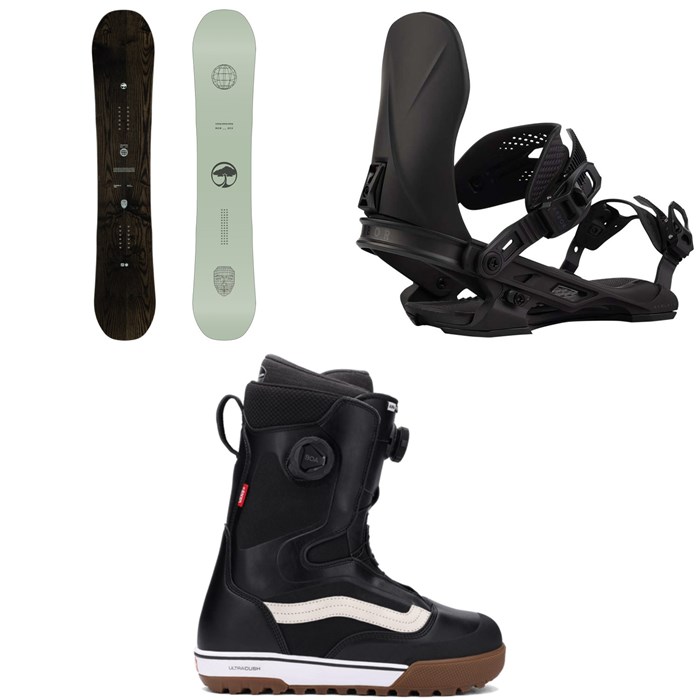 Arbor - Formula Snowboard + Hemlock Snowboard Bindings + Vans Aura Pro Snowboard Boots 2026
