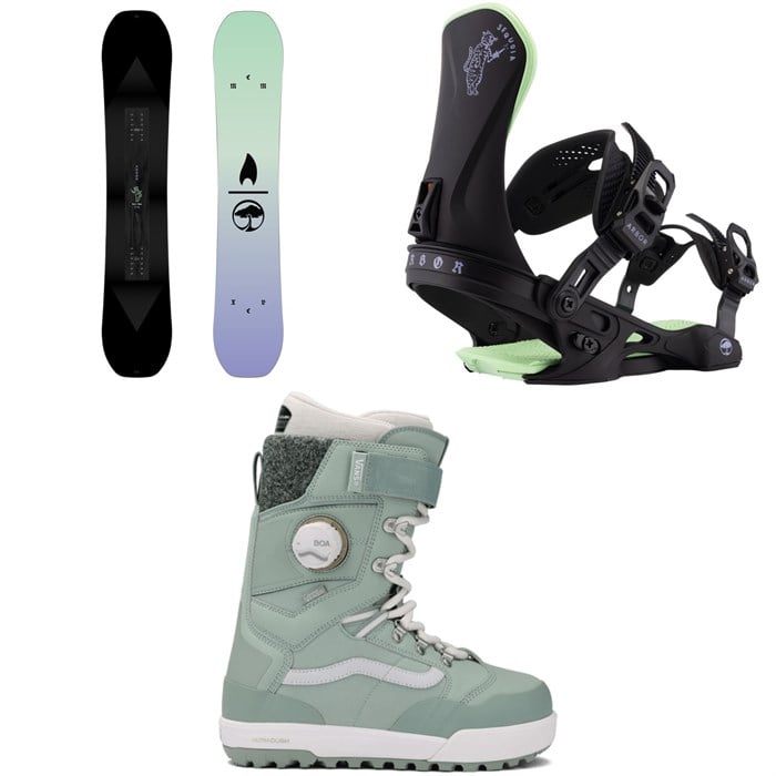 Arbor - Arbor Kuro Neko Snowboard + Sequoia Snowboard Bindings + Vans Luna Pro Snowboard Boots - Women's 2026