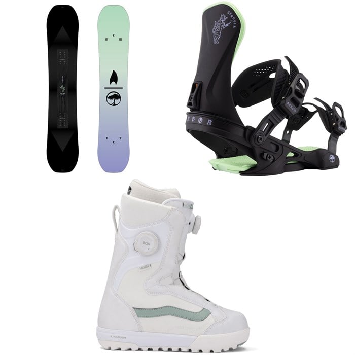 Arbor - Arbor Kuro Neko Snowboard + Sequoia Snowboard Bindings + Vans Encore Pro Snowboard Boots - Women's 2026