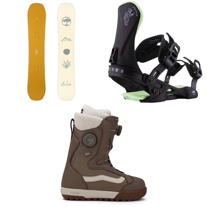 Arbor - Arbor Swoon Decon Snowboard + Sequoia Snowboard Bindings + Vans Encore Pro Snowboard Boots - Women's 2026