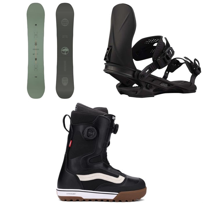 Arbor - Formula Decon Snowboard + Hemlock Snowboard Bindings + Vans Aura Pro Snowboard Boots 2026