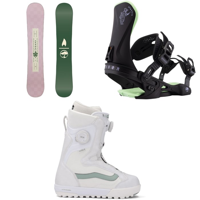 Arbor - Arbor Cadence Snowboard + Sequoia Snowboard Bindings + Vans Encore Pro Snowboard Boots - Women's 2026