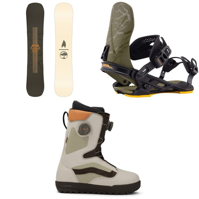 Arbor - Arbor Draft Snowboard + Hemlock Snowboard Bindings + Vans Aura Pro Snowboard Boots 2026