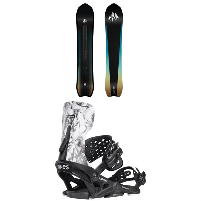 Jones - Stratos Snowboard + Meteorite Surf Series Snowboard Bindings 2026