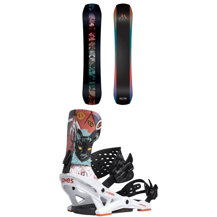 Jones - Jones Mountain Twin Snowboard + Meteorite Rallycat Snowboard Bindings 2026