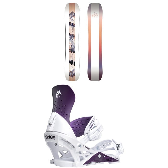 Jones - Jones Twin Sister Snowboard + Aurora Snowboard Bindings - Women's 2026
