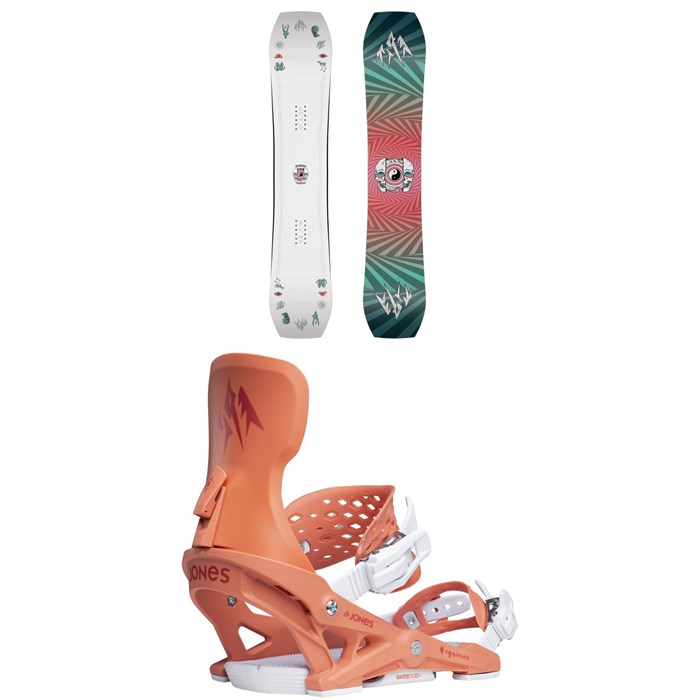Jones - Jones Tweaker Snowboard + Equinox Snowboard Bindings - Women's 2026