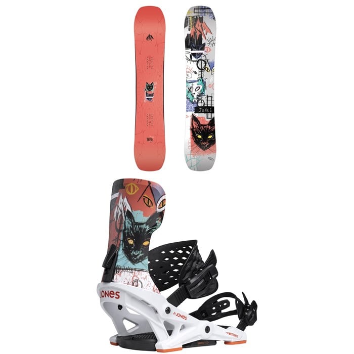 Jones - Rally Cat Snowboard + Meteorite Rallycat Snowboard Bindings - Women's 2026
