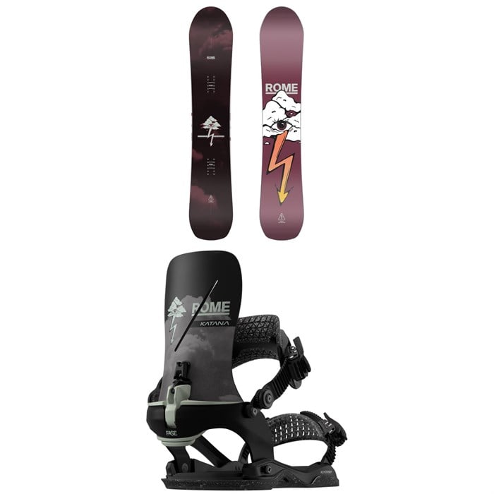 Rome - Rome Stale Crewzer Snowboard + Katana AW FASE x Stale Snowboard Bindings 2026