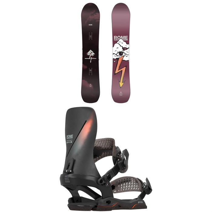 Rome - Rome Stale Crewzer Snowboard + Katana Pro AW Snowboard Bindings 2026