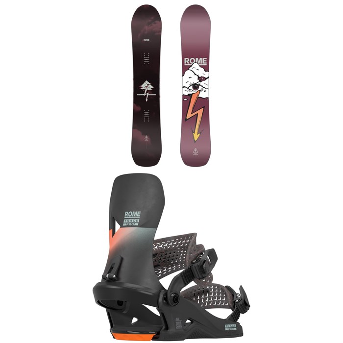 Rome - Stale Crewzer Snowboard + Trace Pro HW Snowboard Bindings 2026