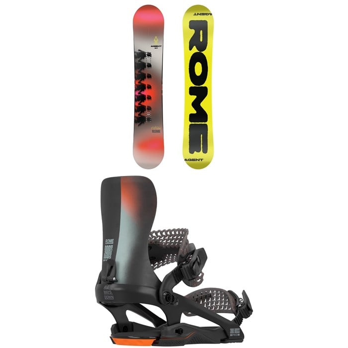Rome - Rome Agent Snowboard + 390 Boss Pro FW Snowboard Bindings 2026