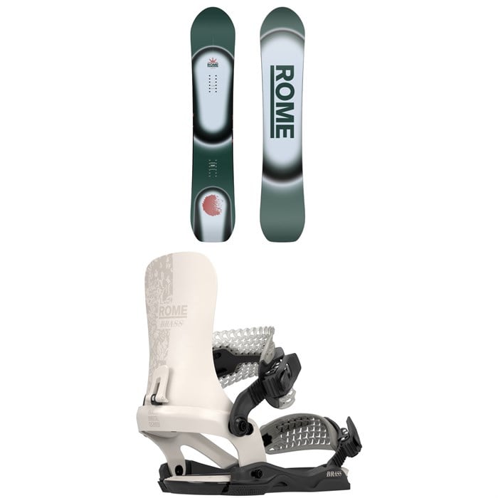 Rome - Muse Snowboard + Brass AW Snowboard Bindings - Women's 2026