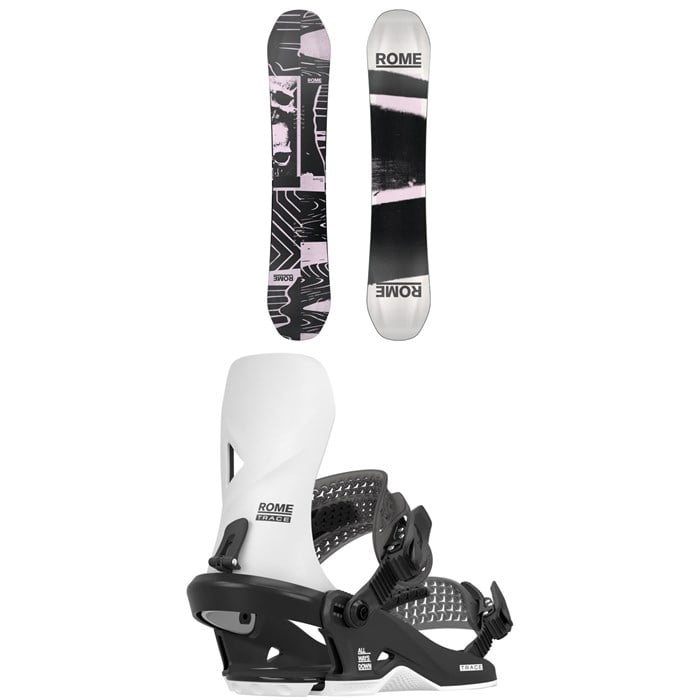 Rome - Boneless Snowboard + Trace HW Snowboard Bindings 2026