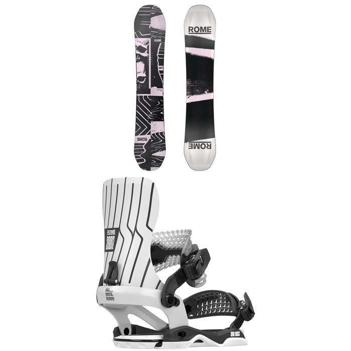 Rome - Boneless Snowboard + 390 Boss AW Snowboard Bindings 2026