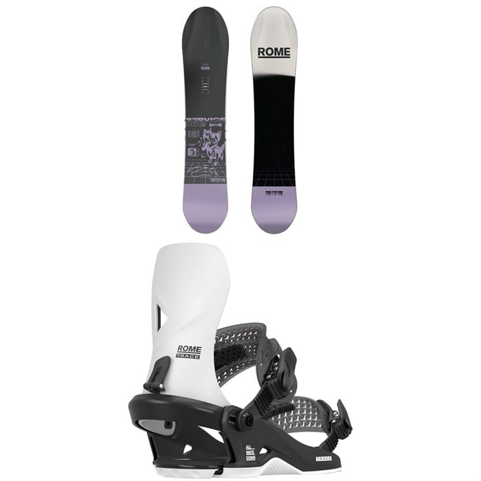 Rome - Service Dog Snowboard + Trace HW Snowboard Bindings 2026