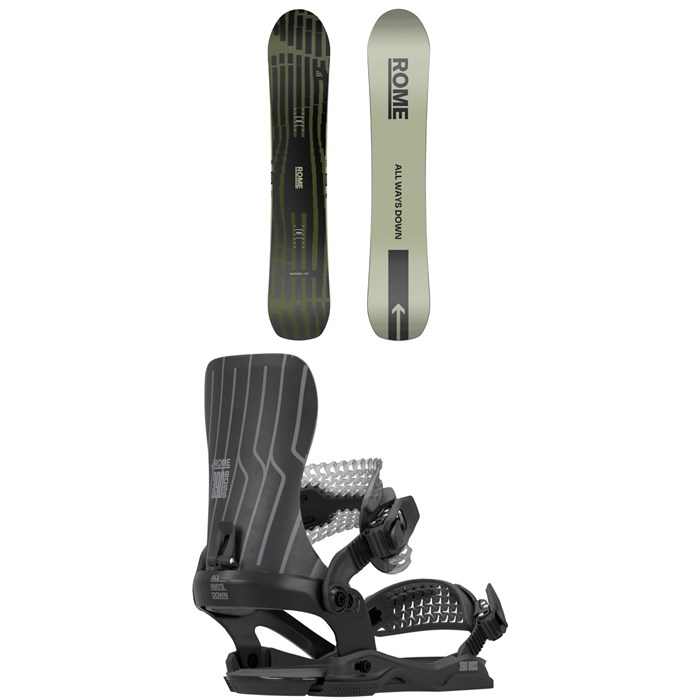 Rome - Warden Snowboard + 390 Boss AW Snowboard Bindings 2026