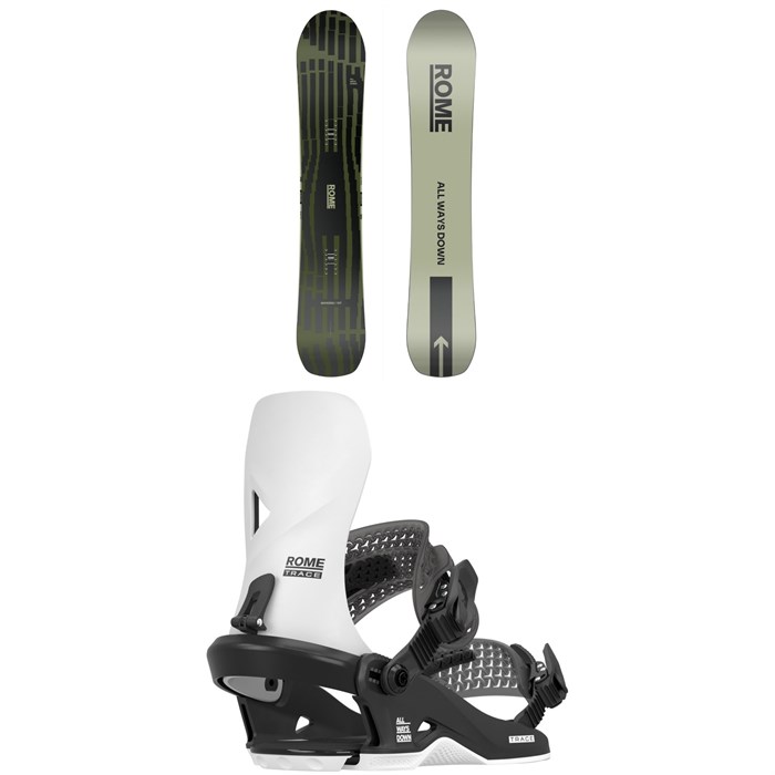Rome - Warden Snowboard + Trace HW Snowboard Bindings 2026