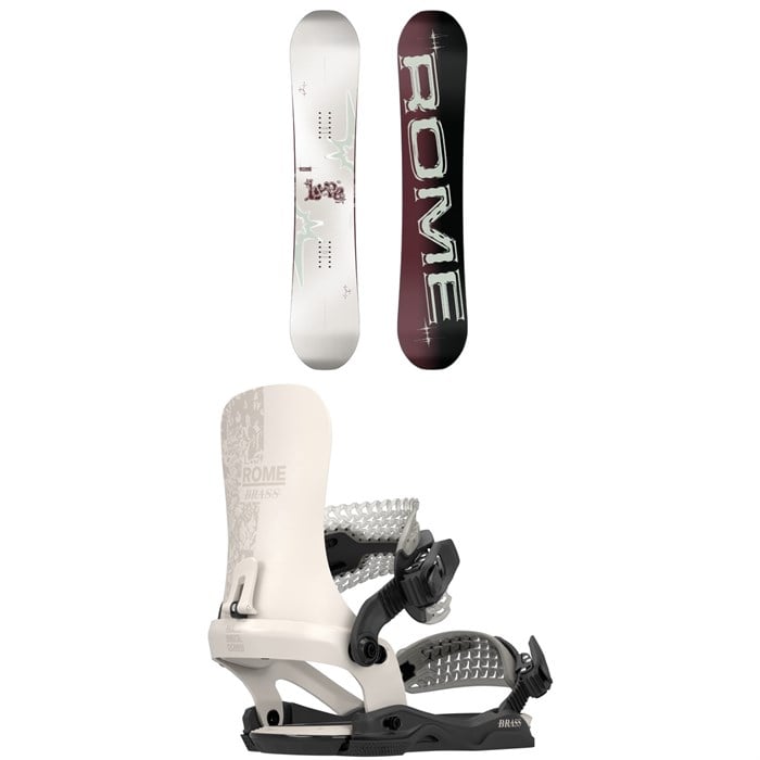 Rome - Hype Snowboard + Brass AW Snowboard Bindings - Women's 2026