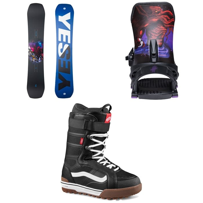 Yes. - Yes. Sender XTRM Snowboard + Select Snowboard Bindings + Vans Hi-Standard Pro Snowboard Boots 2026