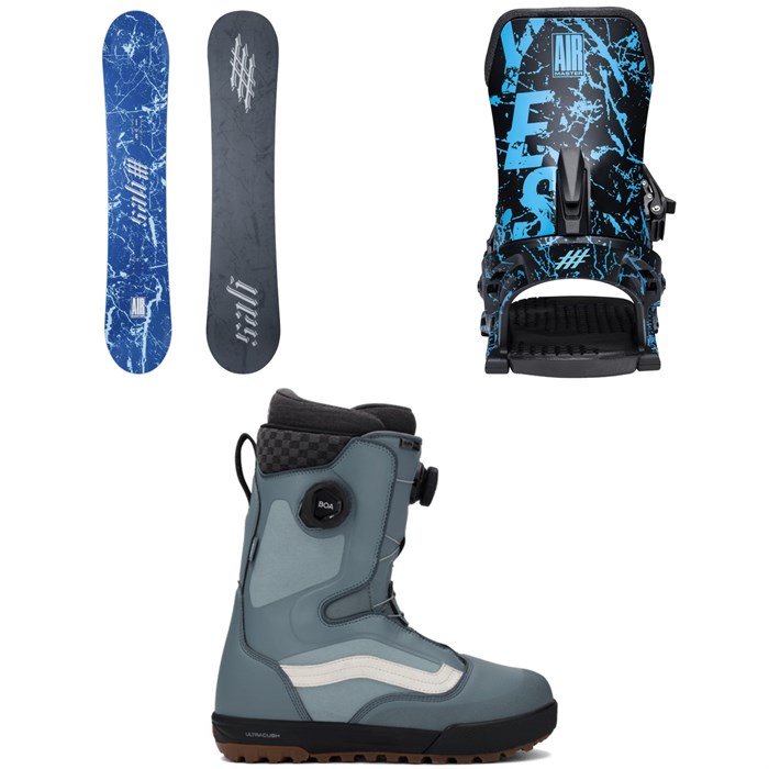 Yes. - Airmaster 3D Snowboard + Airmaster Snowboard Bindings + Vans Aura Pro Snowboard Boots 2026
