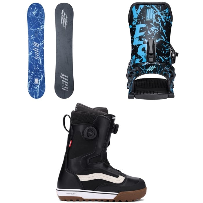 Yes. - Yes. Airmaster 3D Snowboard + Airmaster Snowboard Bindings + Vans Aura Pro Snowboard Boots 2026