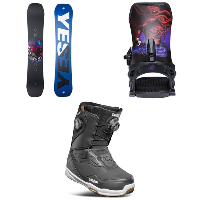 Yes. - Yes. Sender XTRM Snowboard + Select Snowboard Bindings + thirtytwo TM-2 Double Boa Snowboard Boots 2026