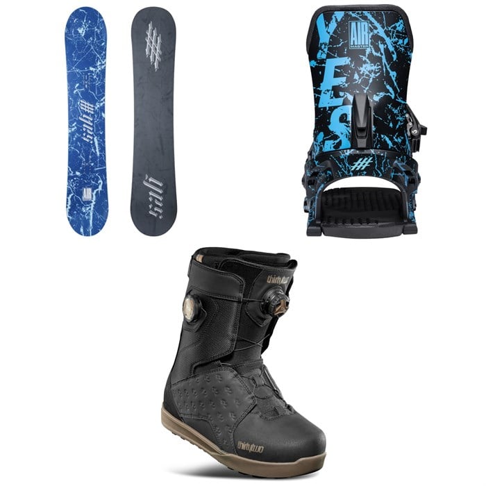 Yes. - Yes. Airmaster 3D Snowboard + Airmaster Snowboard Bindings + thirtytwo Lashed Double Boa Snowboard Boots 2026