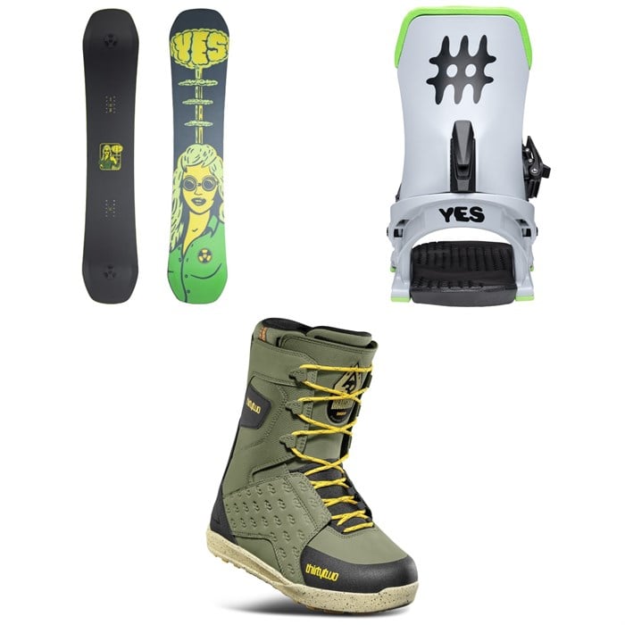 Yes. - Yes. Shifter 3D Snowboard + Select Snowboard Bindings + thirtytwo Lashed Snowboard Boots 2026