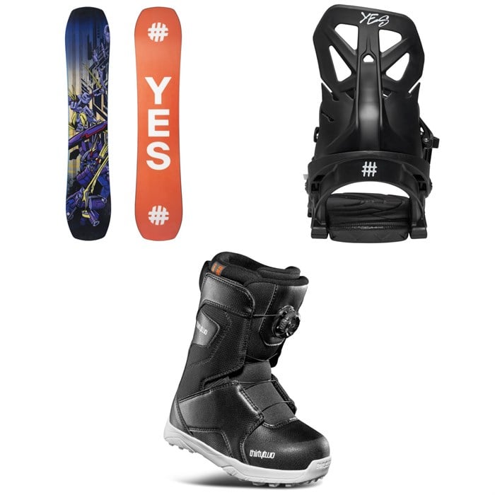 Yes. - Yes. First Basic Snowboard + NX-Gen Snowboard Bindings + thirtytwo Lashed Boa Snowboard Boots - Kids' 2026