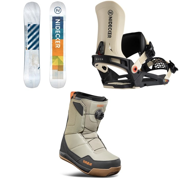 Nidecker - Nidecker Merc Snowboard + Muon Snowboard Bindings + thirtytwo Shifty Boa Snowboard Boots 2026
