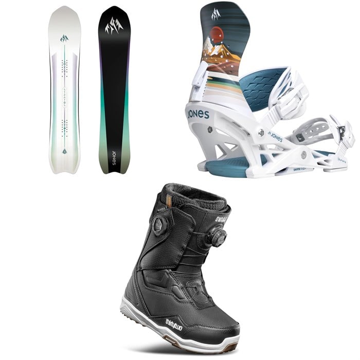 Jones - Jones Stratos Snowboard + Aurora Snowboard Bindings + thirtytwo TM-2 Double Boa Snowboard Boots - Women's 2026