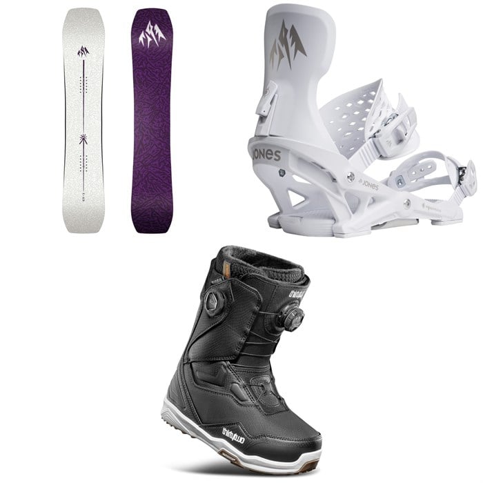 Jones - Jones Airheart 2.0 Snowboard + Equinox Snowboard Bindings + thirtytwo TM-2 Double Boa Snowboard Boots - Women's 2026