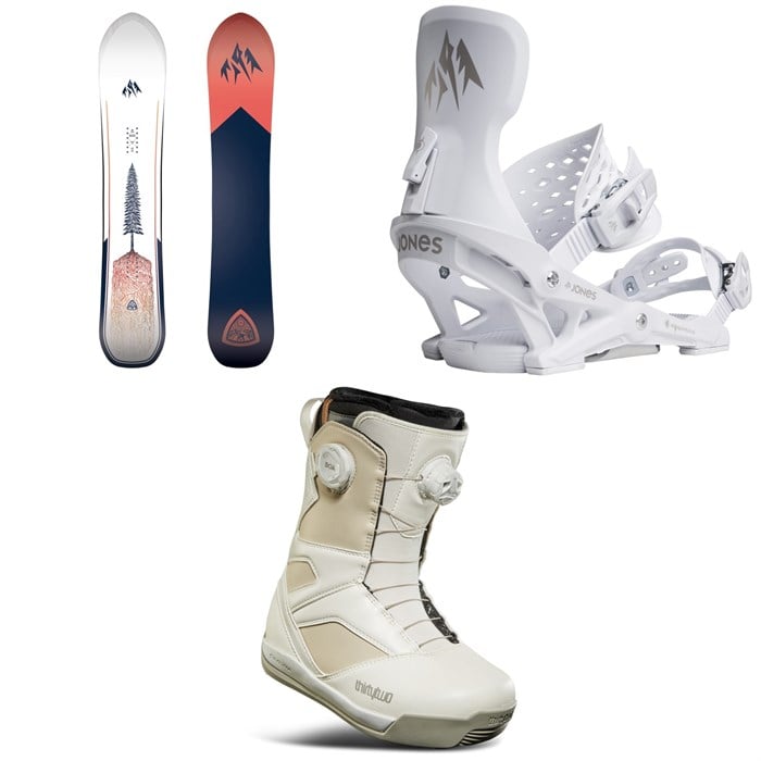Jones - Jones Dream Weaver 2.0 Snowboard + Equinox Snowboard Bindings + thirtytwo STW Double Boa Snowboard Boots - Women's 2026