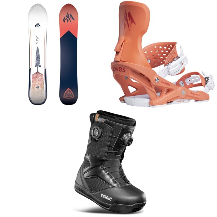 Jones - Jones Dream Weaver 2.0 Snowboard + Equinox Snowboard Bindings + thirtytwo STW Double Boa Snowboard Boots - Women's 2026