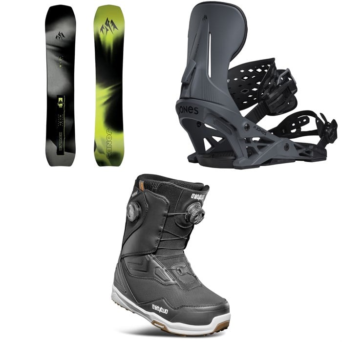 Jones - Jones Howler Snowboard + Mercury Snowboard Bindings + thirtytwo TM-2 Double Boa Snowboard Boots 2026