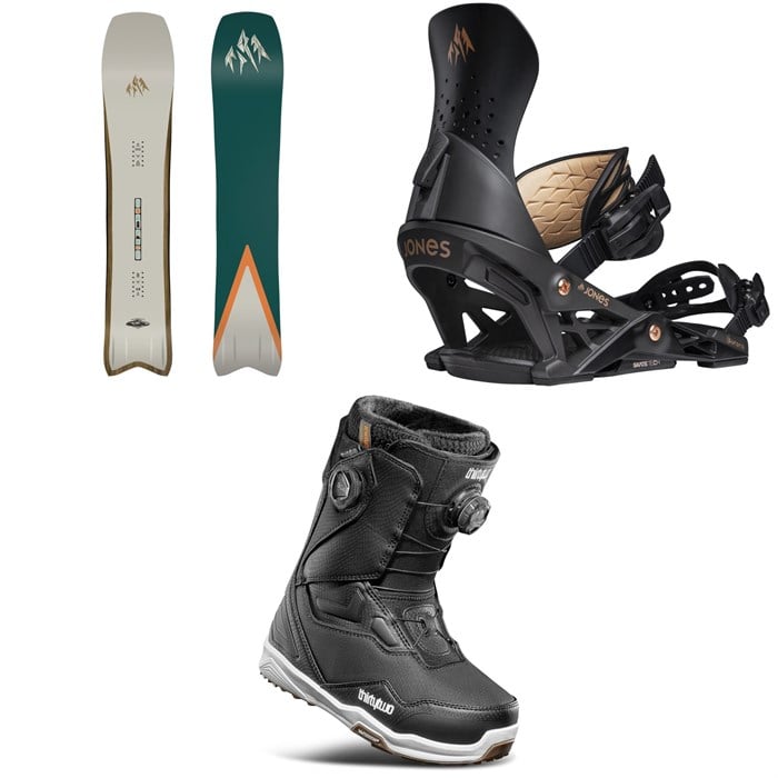 Jones - Jones Hovercraft 2.0 Snowboard + Aurora Snowboard Bindings + thirtytwo TM-2 Double Boa Snowboard Boots - Women's 2026