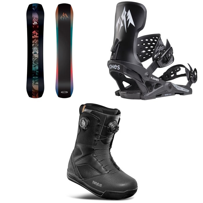 Jones - Jones Mountain Twin Snowboard + Meteorite Snowboard Bindings + thirtytwo STW Double Boa Snowboard Boots 2026