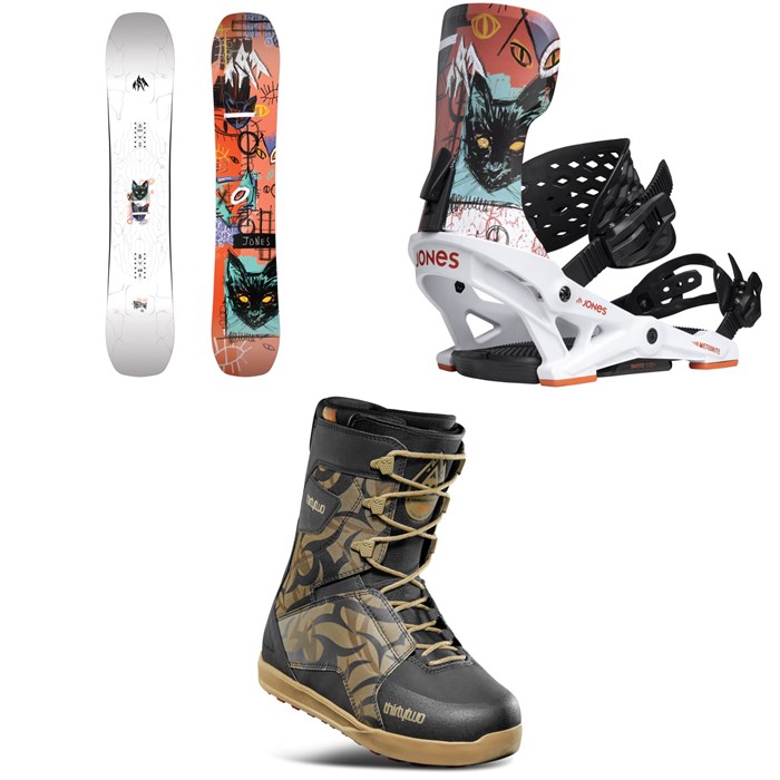Jones - Jones Rally Cat Snowboard + Meteorite Rallycat Snowboard Bindings + thirtytwo Lashed Snowboard Boots 2026
