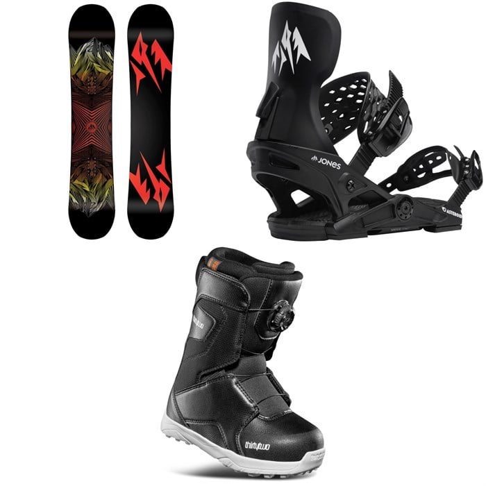 Jones - Jones Ultra Prodigy Snowboard + Asteroid Snowboard Bindings + thirtytwo Lashed Boa Snowboard Boots - Kids' 2026