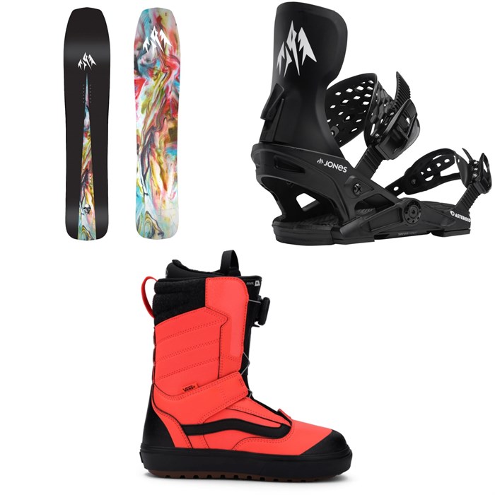 Jones - Jones Mini Mind Expander Snowboard + Asteroid Snowboard Bindings + Vans Juvie OG Snowboard Boots - Kids' 2026