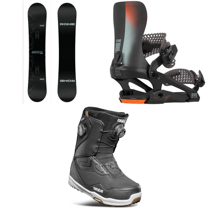 Rome - Rome Agent Pro Snowboard + 390 Boss Pro FW Snowboard Bindings + thirtytwo TM-2 Double Boa Snowboard Boots 2026