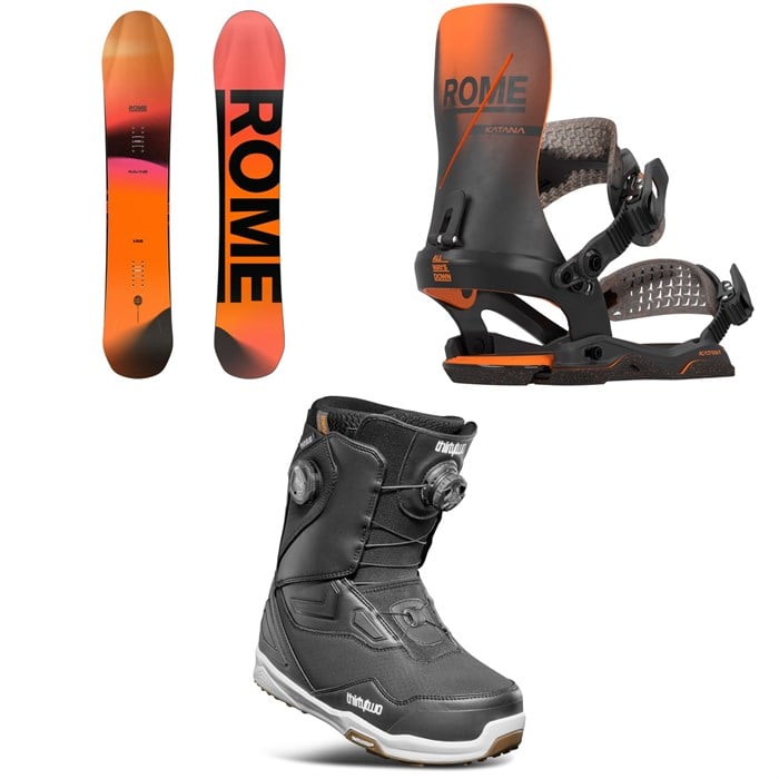 Rome - Rome Ravine Snowboard + Katana AW Snowboard Bindings + thirtytwo TM-2 Double Boa Snowboard Boots 2026