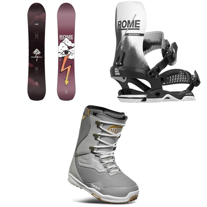 Rome - Rome Stale Crewzer Snowboard + Katana AW Snowboard Bindings + thirtytwo TM-2 Snowboard Boots 2026