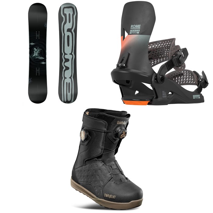 Rome - Rome Artifact Pro Snowboard + Trace Pro HW Snowboard Bindings + thirtytwo Lashed Double Boa Snowboard Boots 2026